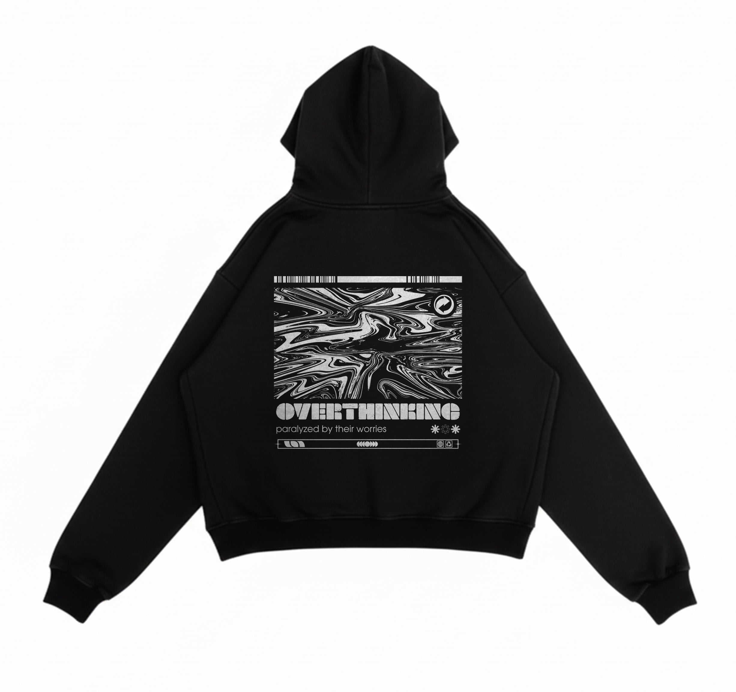 The "Overthinking" Glitch Hoodie
