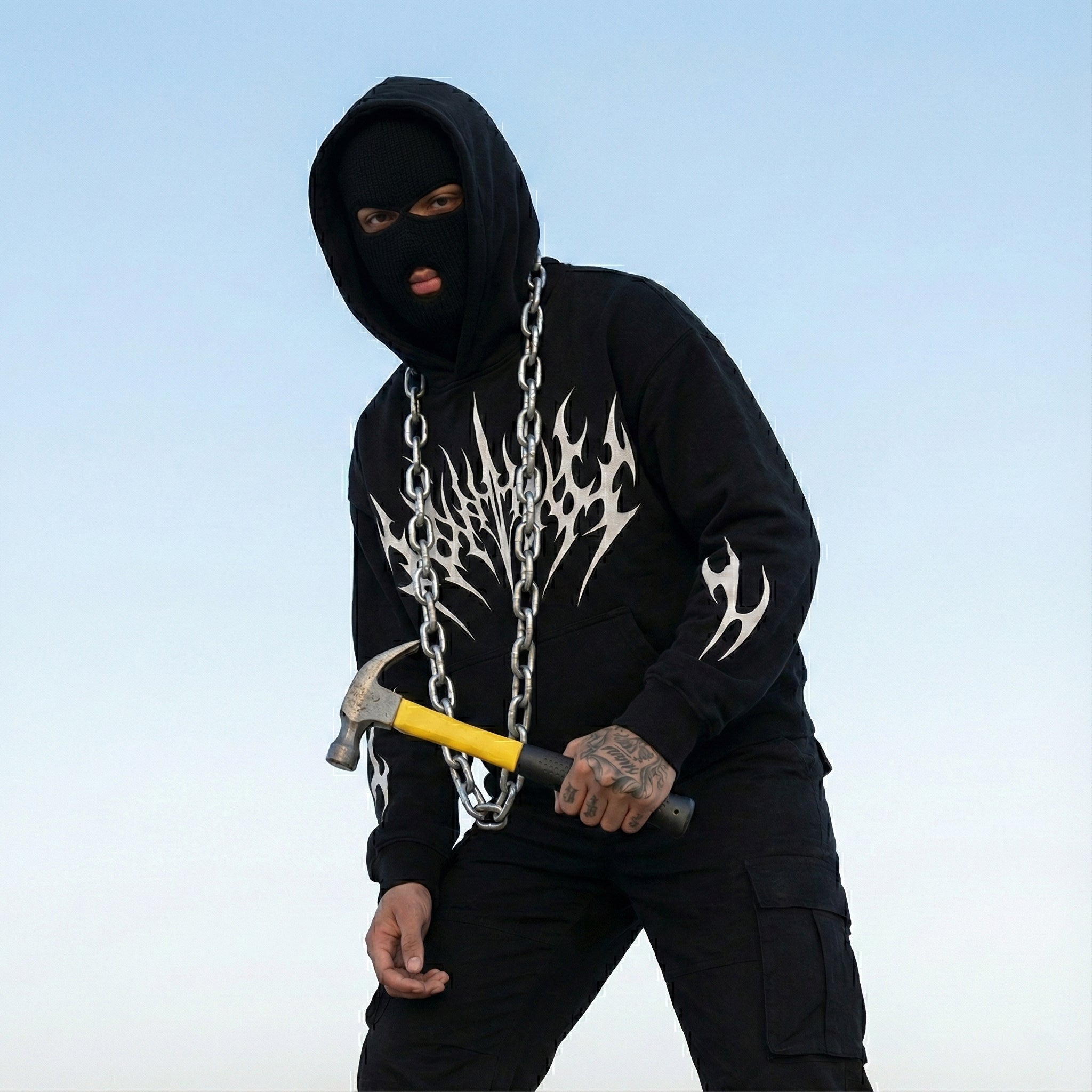 Shadow Forge – Obsidian Hoodie