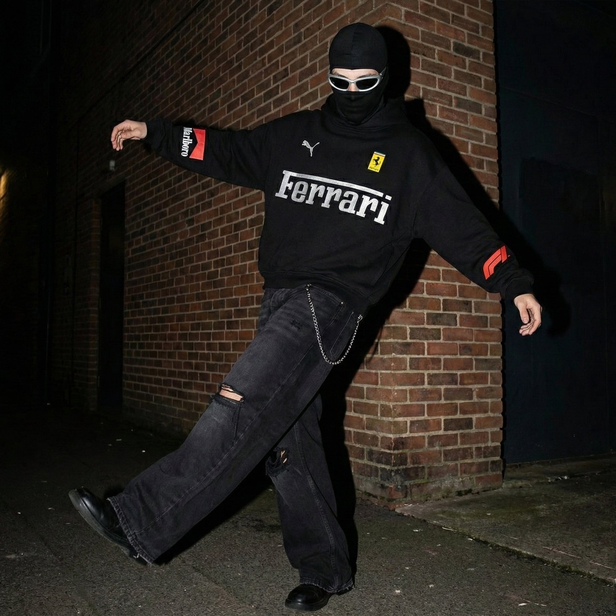 Ferrari Racing Hoodie – Premium | F1 Style Black
