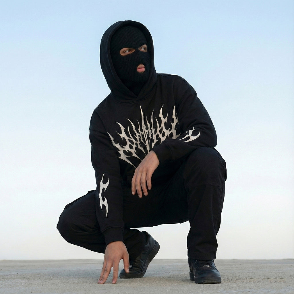 Shadow Forge – Obsidian Hoodie