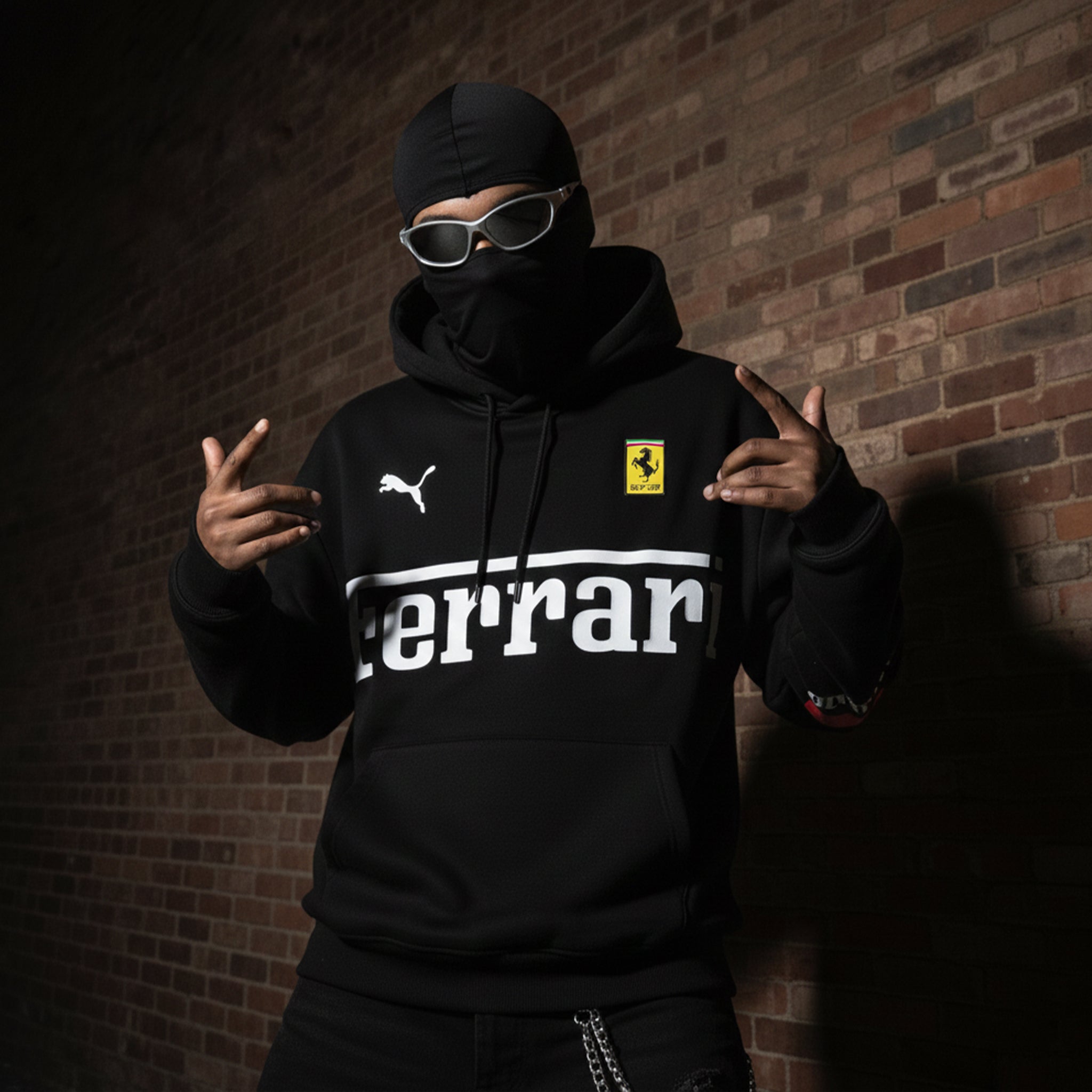 Ferrari Racing Hoodie – Premium | F1 Style Black